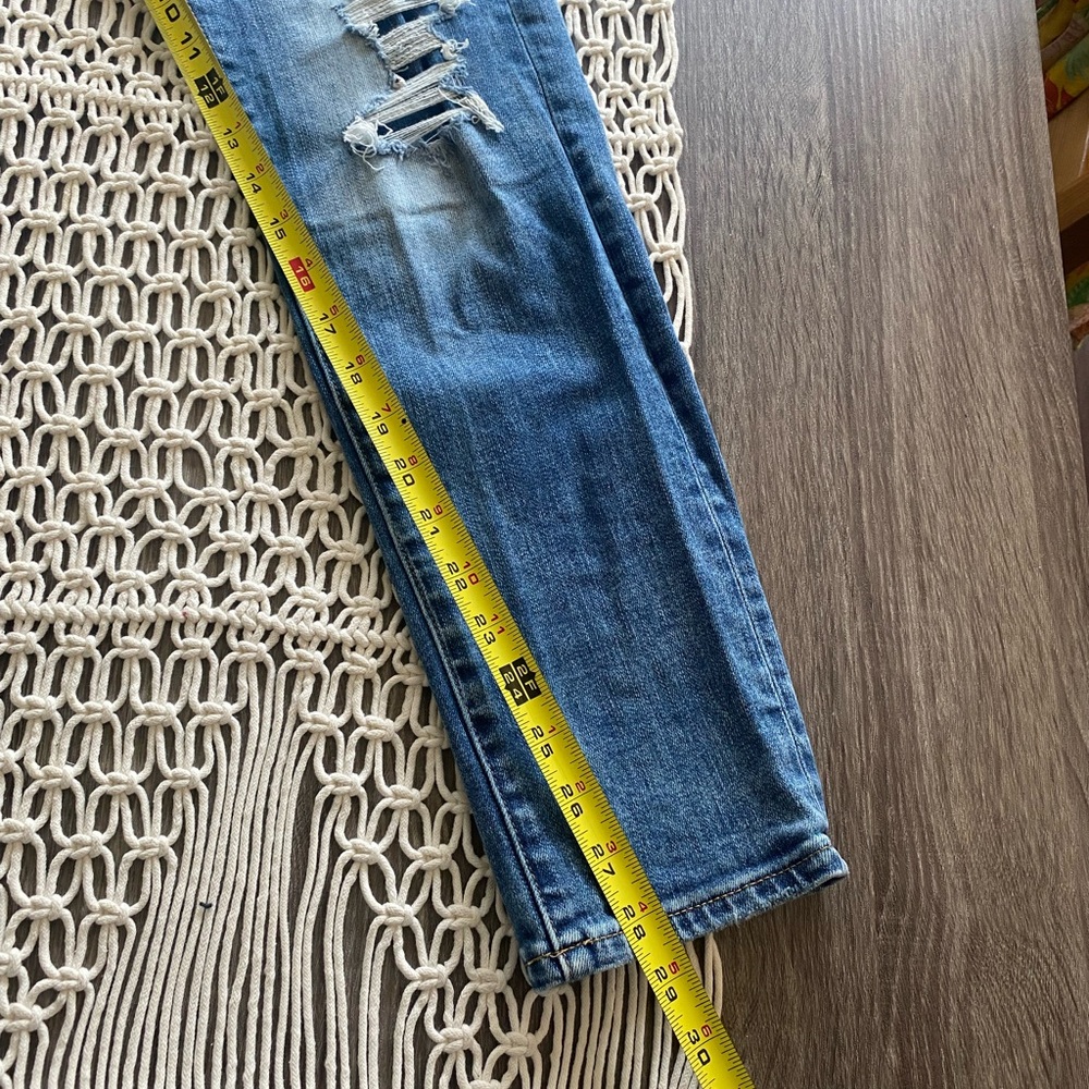 American Eagle Slim Distressed Patch Jeans - image 5